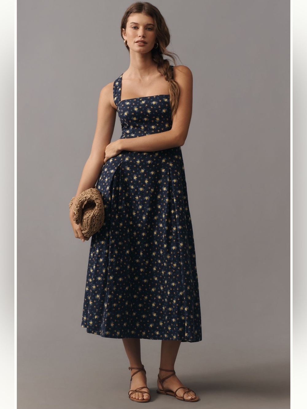 Maeve Printed A-Line Halter like
Midi Dress Anthropologie